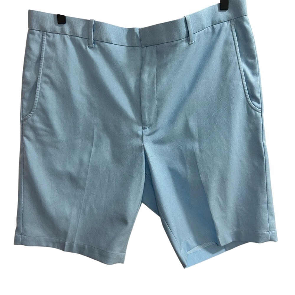 Bobby Jones Mens Light Blue Golf‎ Shorts Size 38 Flat Front Casual Chino